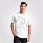 loose-fit white short-sleeve t-shirt image